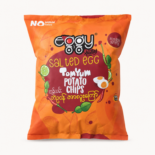 Eggy Tom Yum – Eggy ဘဲဥငန်တုံယမ်း အာလူးကြော်