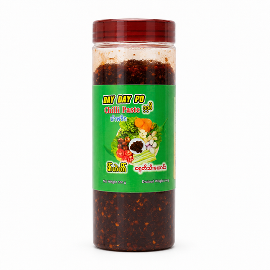 ဒေးဒေးပိုဘာလချောင်ကြော်(350g) – Day Day Po chili paste