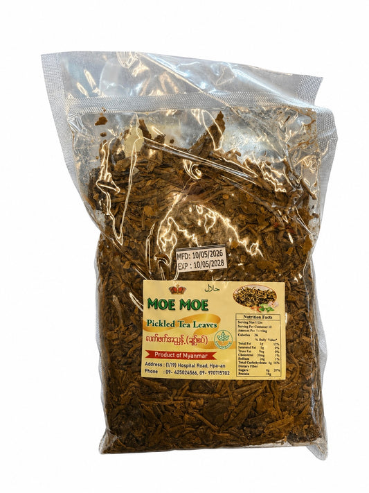 မိုးမိုး လက်ဖက်အညွှန့်နှပ် – Pickled Tea Lead