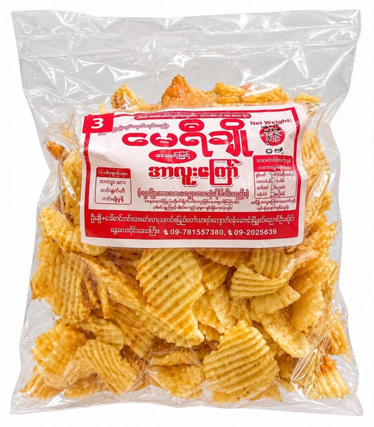 မေရီချို အာလူးကြော် စကာကွက်(အချို) – Fried Patato (spicy) 160g